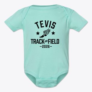 Tevis Junior High School Track and Field Baby Onesie