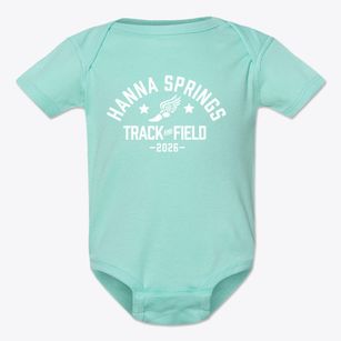 Hanna Springs Intermediate School Track and Field Baby Onesie