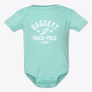 Daggett Middle School Track and Field Baby Onesie