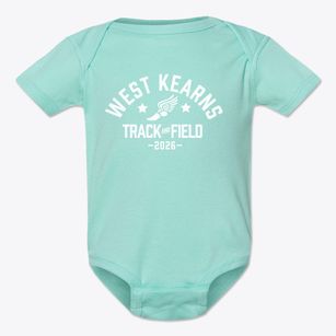 West Kearns Elementary School Track and Field Baby Onesie