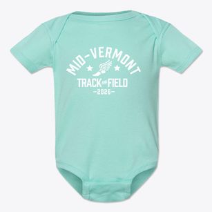 Mid-vermont Christian School Track and Field Baby Onesie