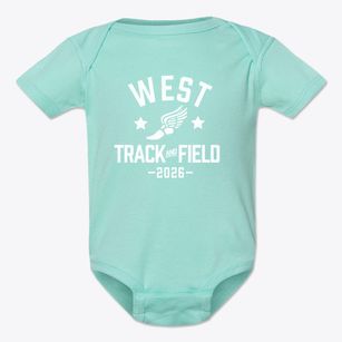 West Middle School Track and Field Baby Onesie