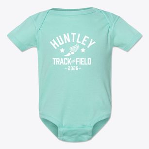 Huntley Elementary School Track and Field Baby Onesie