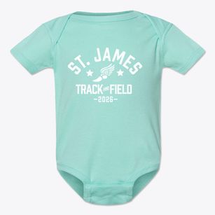 Saint James Lutheran School Track and Field Baby Onesie