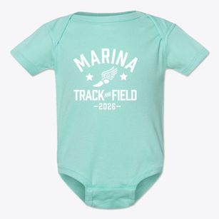 Marina High School Track and Field Baby Onesie