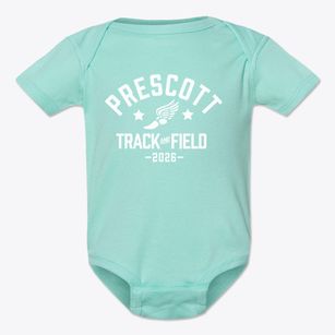 Prescott Elementary School Track and Field Baby Onesie