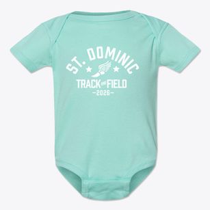 Saint Dominic School Track and Field Baby Onesie