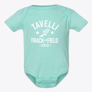 Tavelli Elementary School Track and Field Baby Onesie