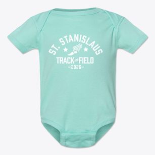 Saint Stanislaus School Track and Field Baby Onesie