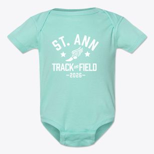 Saint Ann Elementary School Track and Field Baby Onesie