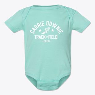Carrie Downie Elementary School Track and Field Baby Onesie
