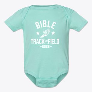 Bible Baptist School Track and Field Baby Onesie