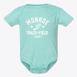 Monroe Christian Home Educators Track and Field Baby Onesie