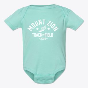 Mount Zion Christian Academy Track and Field Baby Onesie