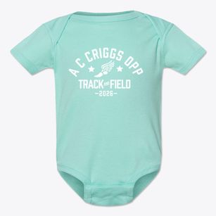 A C Criggs Opp Magnet School Track and Field Baby Onesie