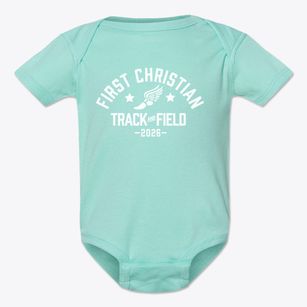 First Christian Academy Track and Field Baby Onesie