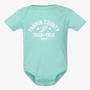 Fannin County Middle School Track and Field Baby Onesie