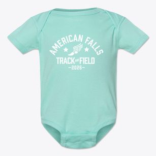 American Falls High School Track and Field Baby Onesie