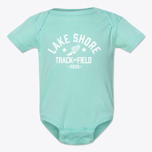 Lake Shore Catholic Upper Grade Academy Track and Field Baby Onesie