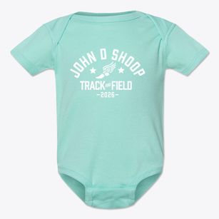 John D Shoop Elementary School Track and Field Baby Onesie