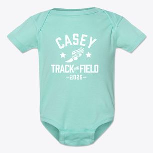 Casey Middle School/hall Bldg Track and Field Baby Onesie