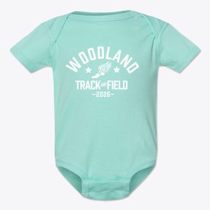 Woodland Cusd #5 School Track and Field Baby Onesie