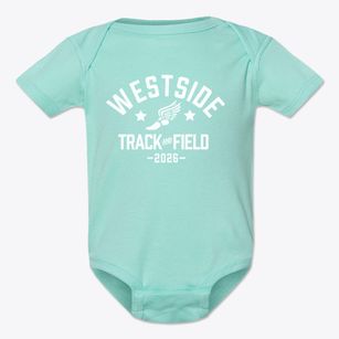 Westside Catholic Primary School Track and Field Baby Onesie