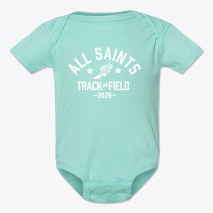 All Saints Catholic School Track and Field Baby Onesie