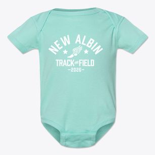 New Albin Elementary School Track and Field Baby Onesie