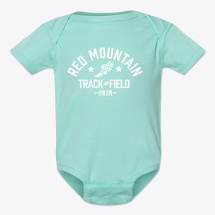 Red Mountain High School Track and Field Baby Onesie