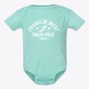 Franklin West Elementary School Track and Field Baby Onesie