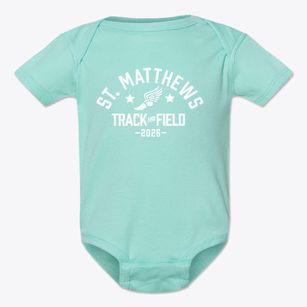 Saint Matthews Elementary School Track and Field Baby Onesie