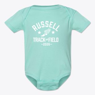 Russell Elementary School Track and Field Baby Onesie