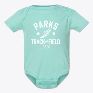 Parks Middle School Track and Field Baby Onesie