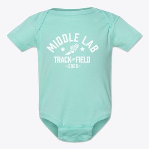 Middle Lab School Track and Field Baby Onesie