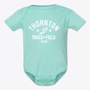 Thornton Friends Upper School Track and Field Baby Onesie