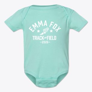 Emma Fox Elementary School Track and Field Baby Onesie