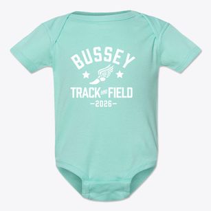 Bussey Child Development Center Track and Field Baby Onesie