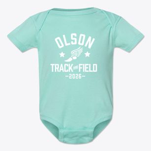 Olson Middle School Track and Field Baby Onesie