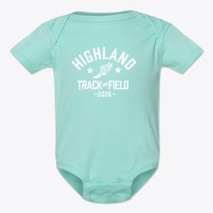 Highland Elementary School Track and Field Baby Onesie