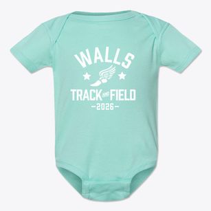 Walls Elementary School Track and Field Baby Onesie