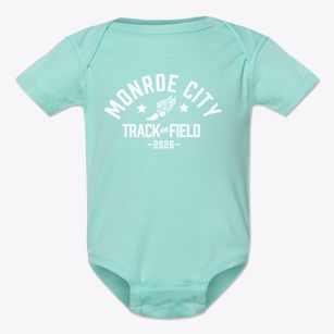 Monroe City R1 High School Track and Field Baby Onesie