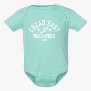 Cozad East Elementary School Track and Field Baby Onesie