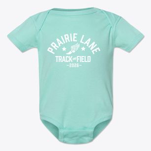 Prairie Lane Elementary School Track and Field Baby Onesie