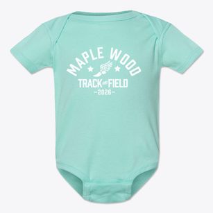 Maple Wood Elementary School Track and Field Baby Onesie