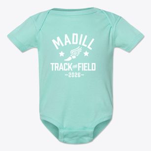 Madill Elementary School Track and Field Baby Onesie