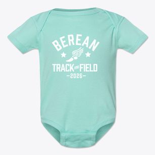 Berean Christian School Track and Field Baby Onesie