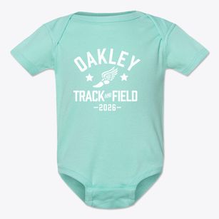 Oakley Elementary School Track and Field Baby Onesie