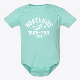 Northside Elementary School Track and Field Baby Onesie