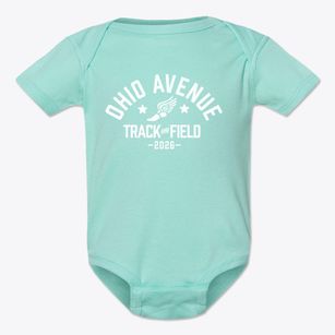 Ohio Avenue Elementary School Track and Field Baby Onesie